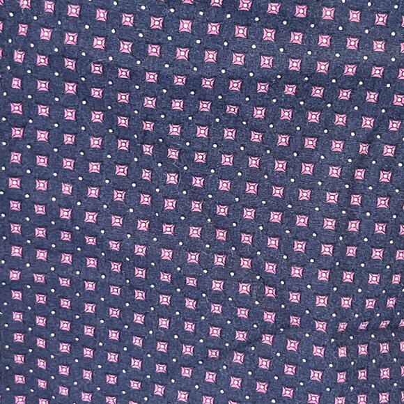 Hugo Boss Mens Slim Fit Purple Patterned Cotton Button-Up Shirt Size 41/16 - Picture 3 of 14